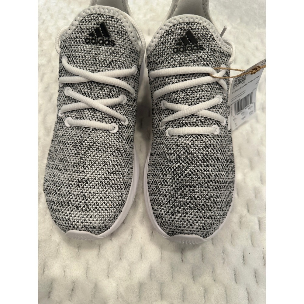 Adidas Cloudfoam Pure SPW Womens Running Shoes White Black IF3393 Size 7 NEW - Picture 2 of 10